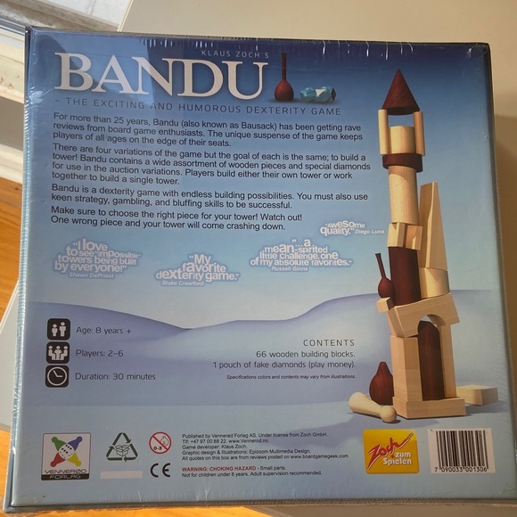 NIB Bandu Wooden Dexterity Game - Picture 2 of 2